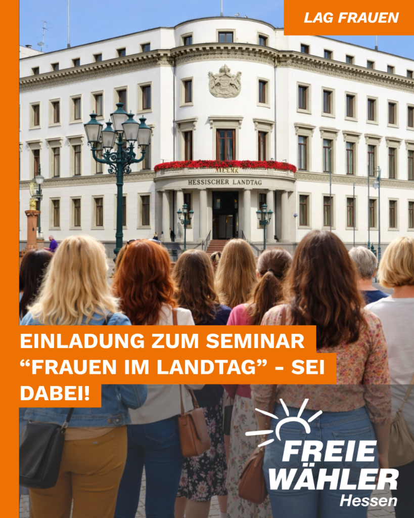 Einladung zum Seminar “Frauen im Landtag” – Seid dabei!
